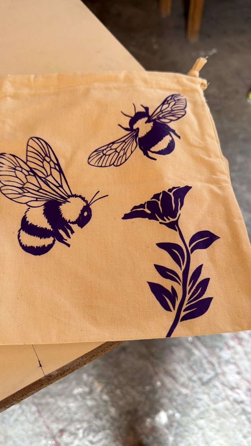 Bolsa de manta cruda 100% algodón personalizada